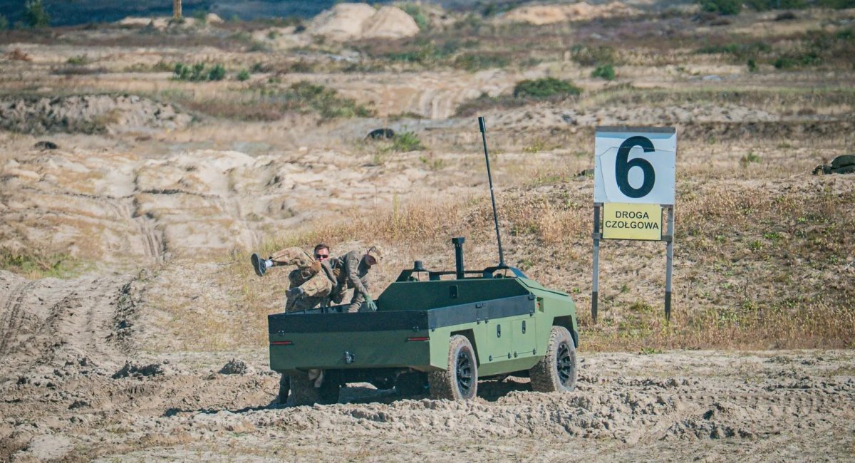 The Protector UGV at the Polish Territorial Defense Forces' Fire Storm exercise / Photo credit: Ukrainian Armor