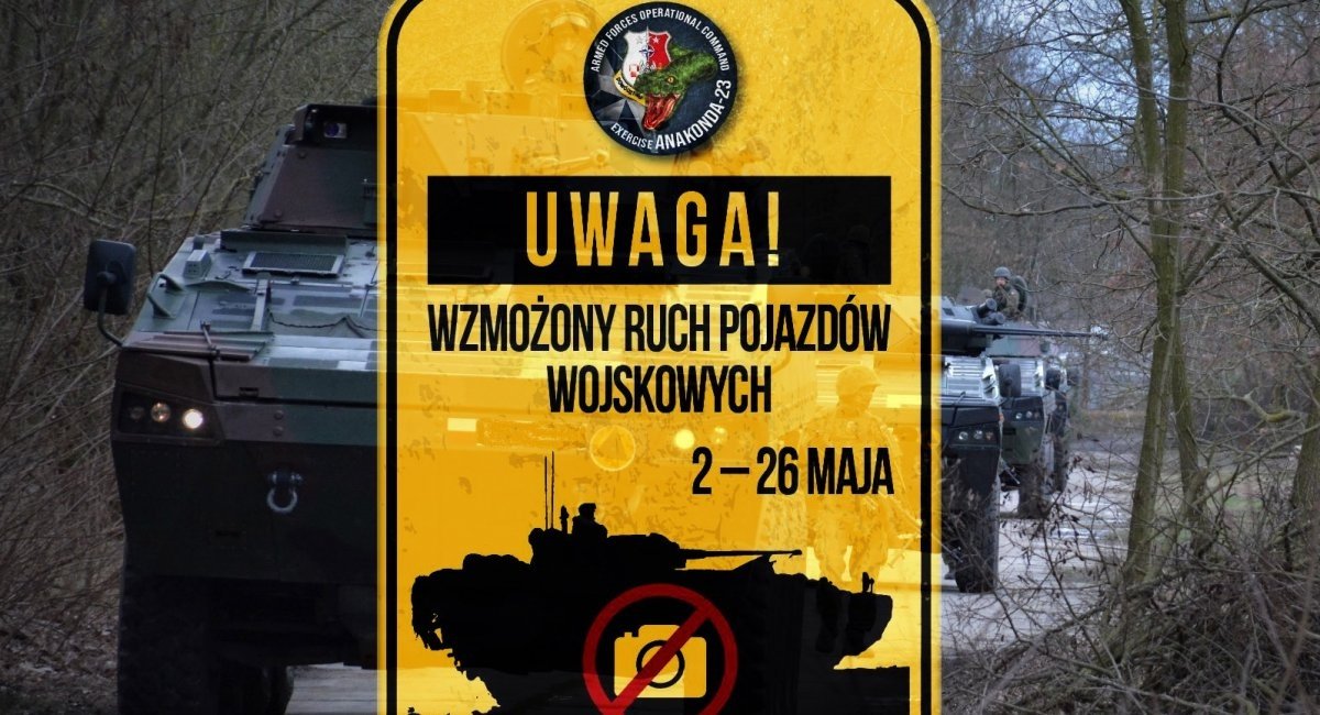 Notice from the Polish Operational Command, collage by Defense Express 