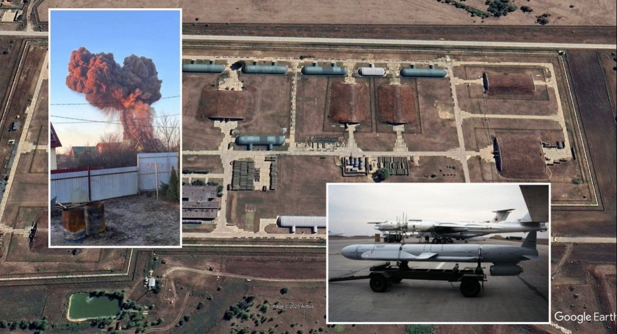 Ukrainian Long-range Weapons Hit Warehouse with Kh-555, Kh-101 Cruise Missiles for Tu-95,Tu-160 Bombers at russian Engels Airbase