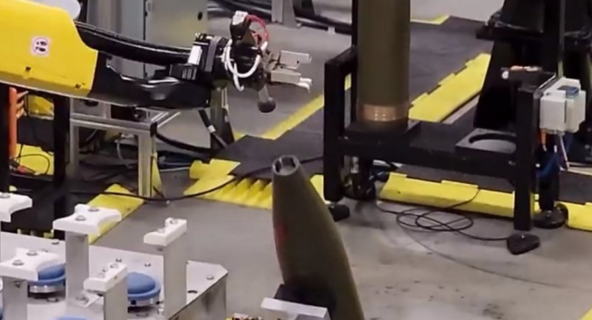 155mm shell production / Video frame from MSM North America