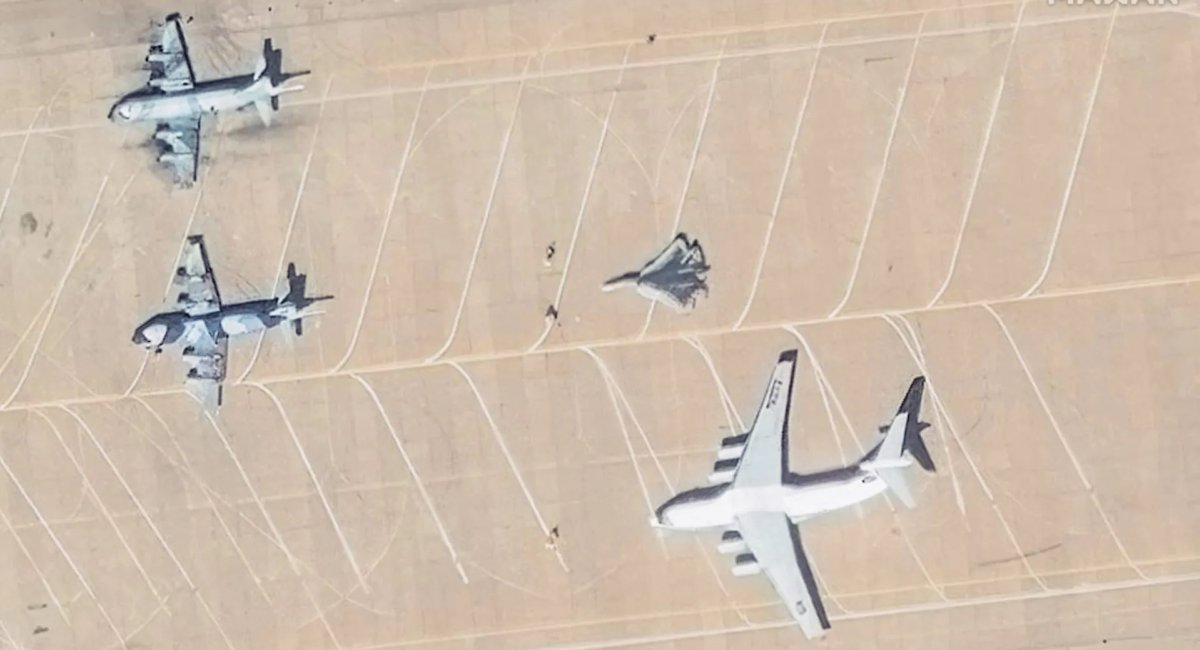The Su-57 aircraft in Iran / Photo credit: The War Zone, Maxar Technologies