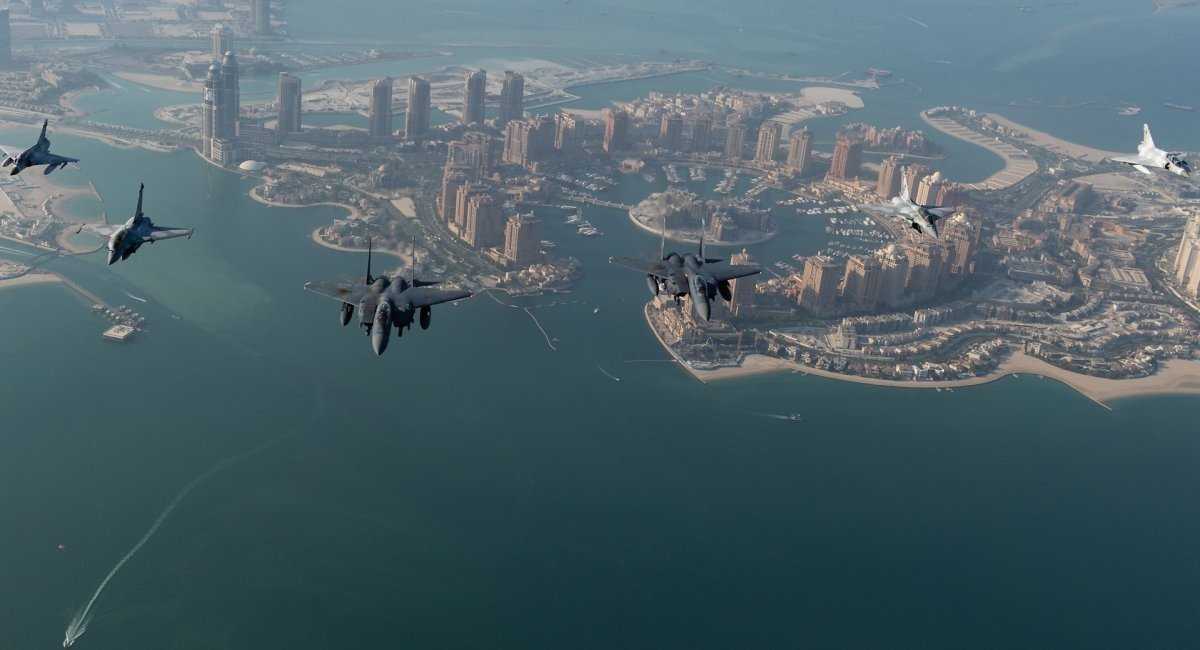 Mirage 2000 and Rafale of the Qatari Air Force, and F-15E of the U.S. Air Force / All photos: US DoD