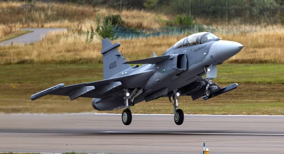 Gripen F fighter jet / Photo credit: Saab