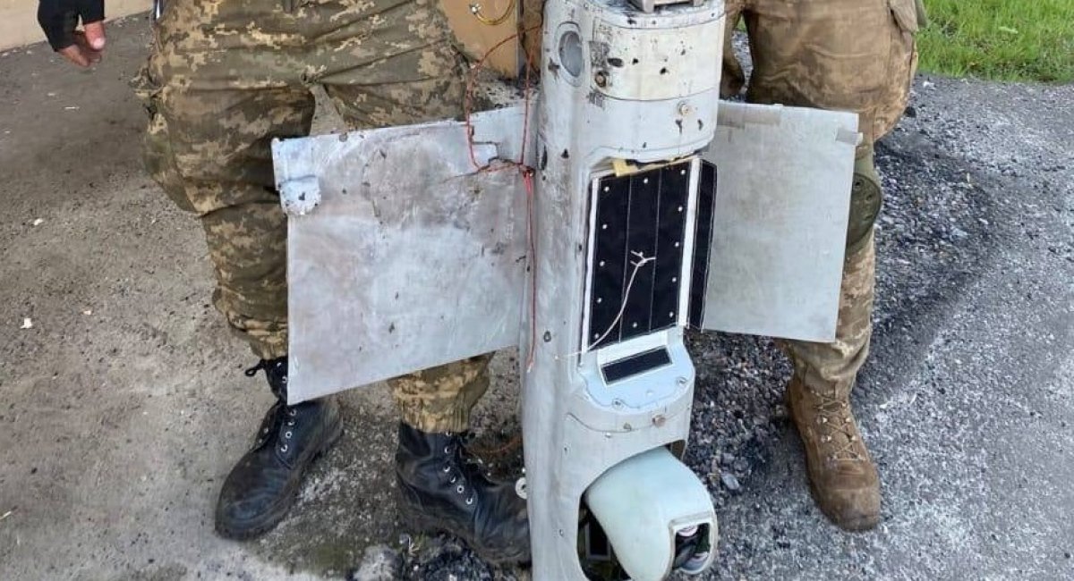 Russian Orlan-10 UAV, that was destroyed by Ukrainian troops