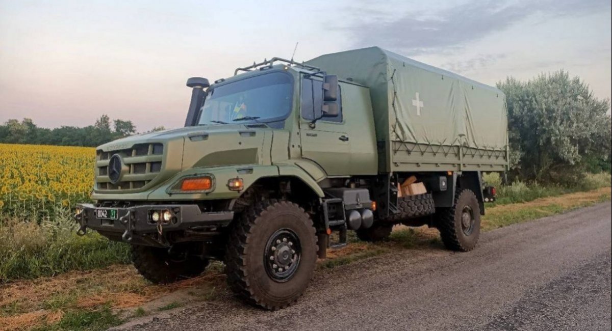 Mercedes-Benz Zetros truck in service with the Defense Forces of Ukraine / Photo: alexraptor94 from X/Twitter
