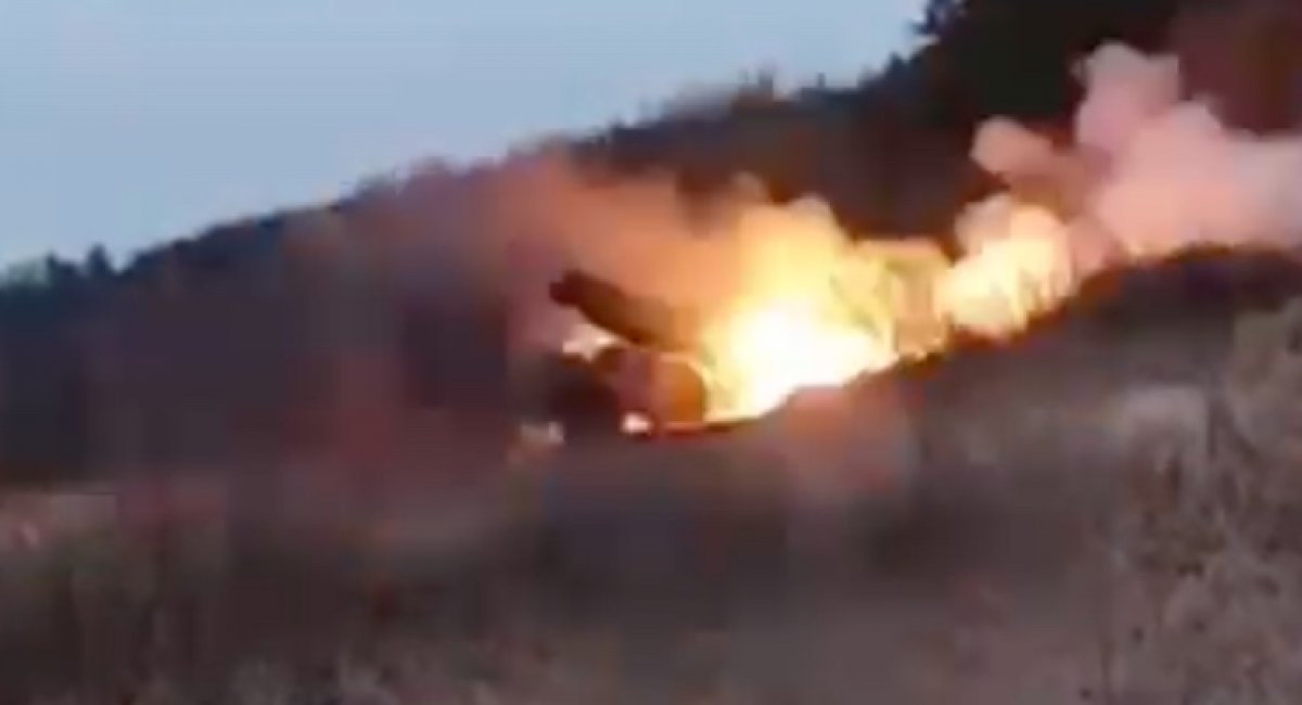 The National Guard fighters eliminate russian armored vehicle in the Kupiansk sector / screenshot from video 