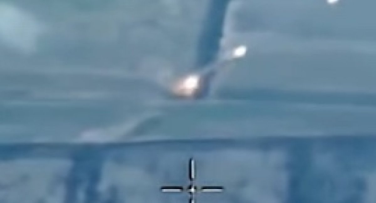 russian BM-21 Grad multiple launch rocket system / screenshot from video 