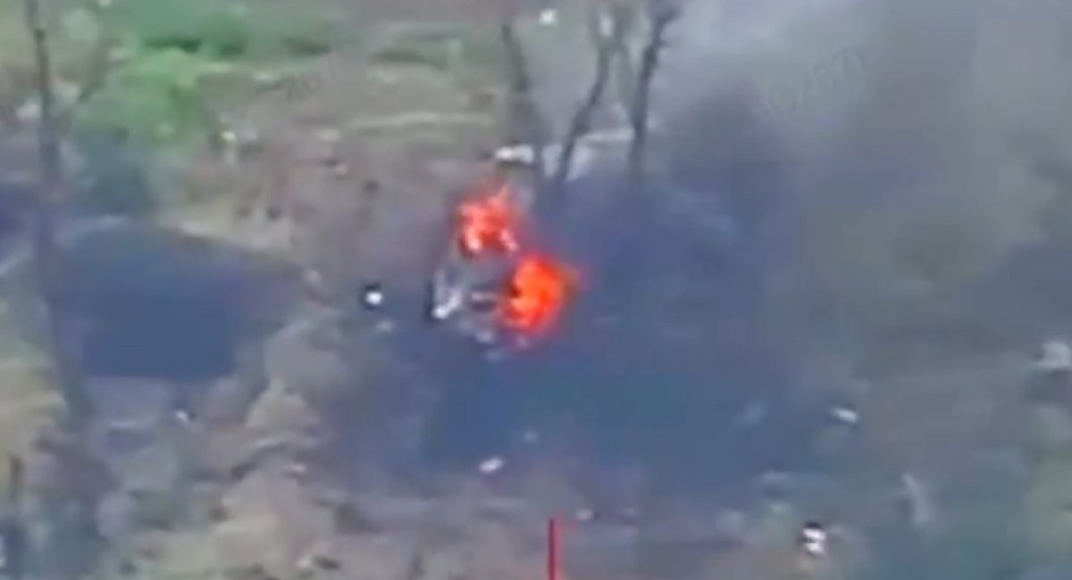 russian 2S3 Akatsiya self-propelled artillery system / screenshot from video