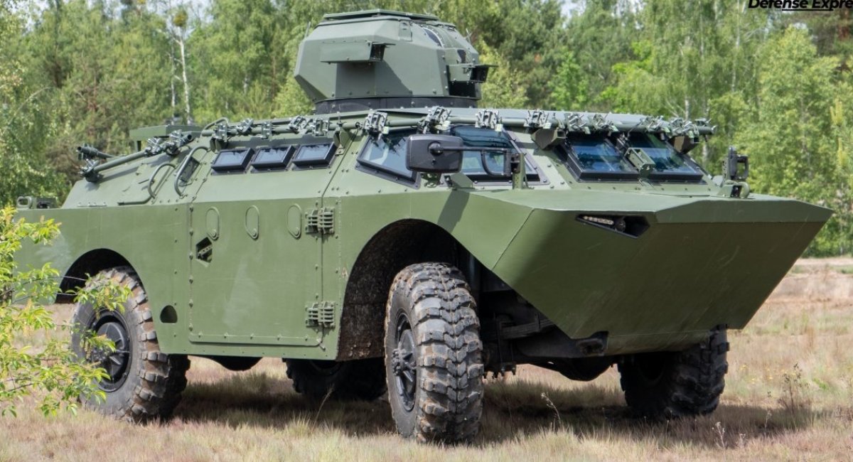 ArmSpecTechnology BRDM-2M fitted with the anti-drone active protection system / Open source photo