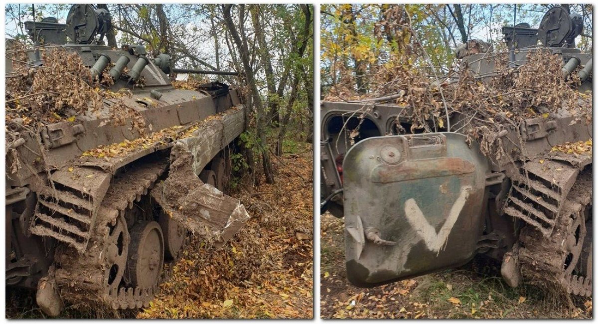 A russian BMP-2 infantry fighting vehicle that was captured by the Ukrainian military in Kherson region / Photo credit: https://twitter.com/UAWeapons