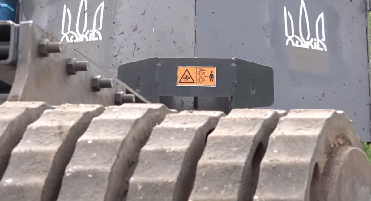 In May 2023, the Ukrainian-made demining machine began to be tested in the Balaklia community in the Kharkiv region / suspilne.media video screengrab