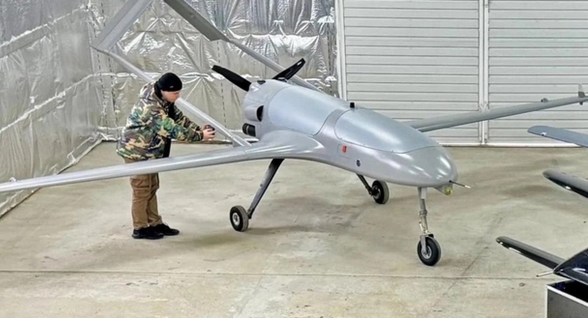 Ukrainian An-196 Liutyi long-range strike drone seen inside a production facility / Open source photo