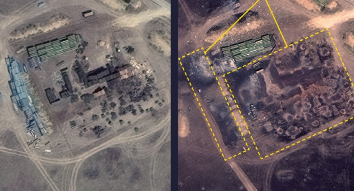 On August 22, Ukrainian precision strike obliterated key infrastructure at russia’s Marinovka Air Base / Photo credit: The UK Defense Intelligence