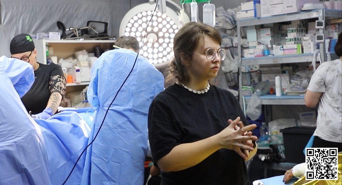 Doctors at a frontline stabilization point encounter every kind of case