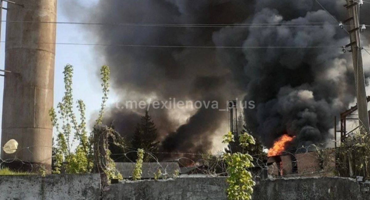 Results of a long-range drone strike on one of the enterprises in russia / Open source illustrative photo