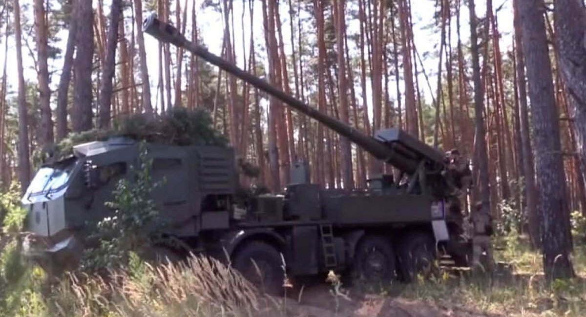 New upgraded 2S22 Bohdana self-propelled artillery system / Still image credit: 5 Kanal