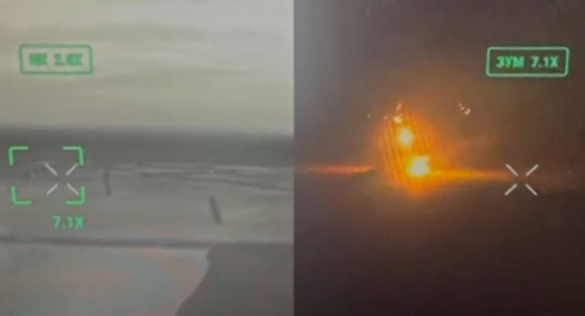 russian TOS-1A Solntsepyok heavy flamethrower system / screenshot from video 