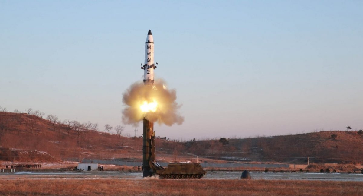 Pukguksong-2 test launch / Photo credit: Rodong Sinmun