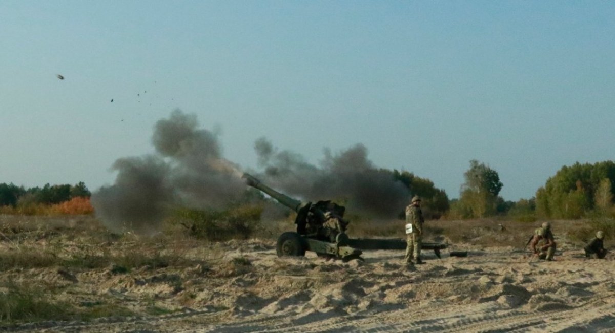 Illustrative photo of Ukraine's artillery unit at work