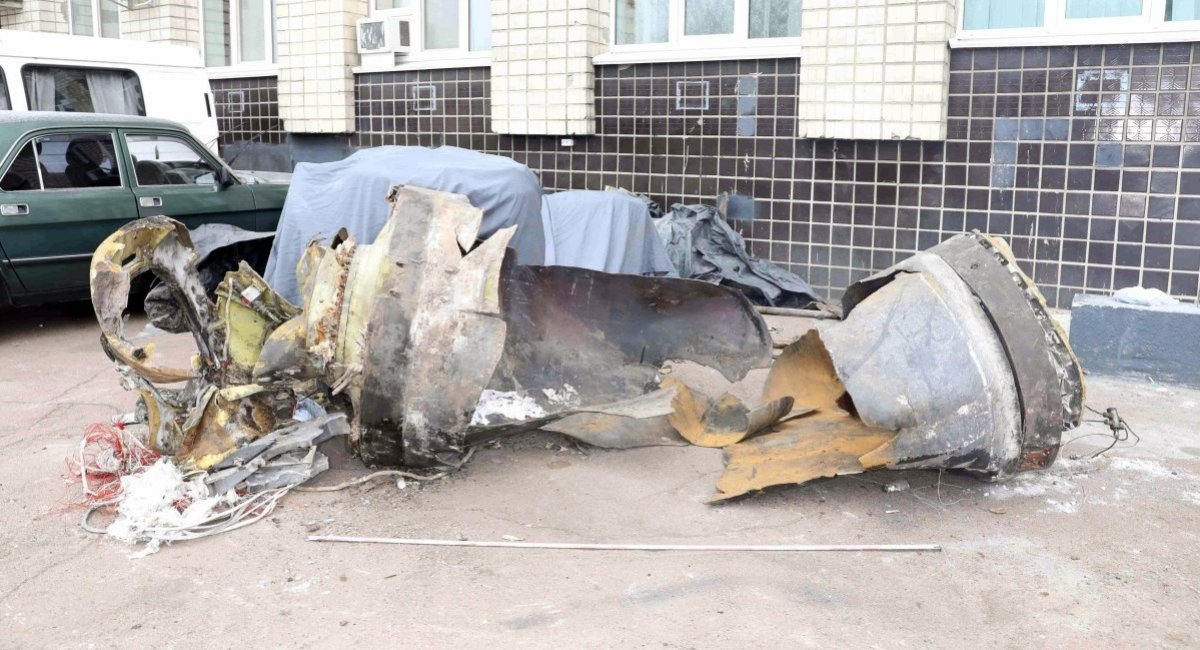 Wreckage of a supposedly North Korean KN-23/KN-24 missile found in Kharkiv after a russian missile attack / Photo credit: Conflict Armament Research