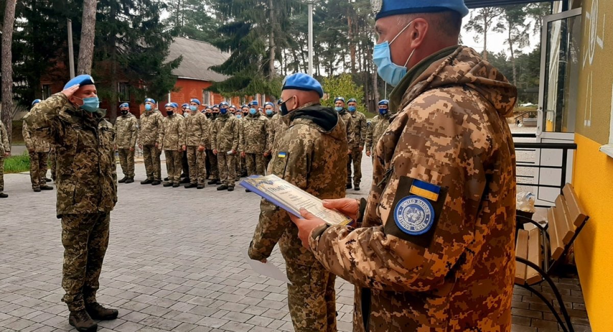 Ukrainian peacekeepers return from Congo