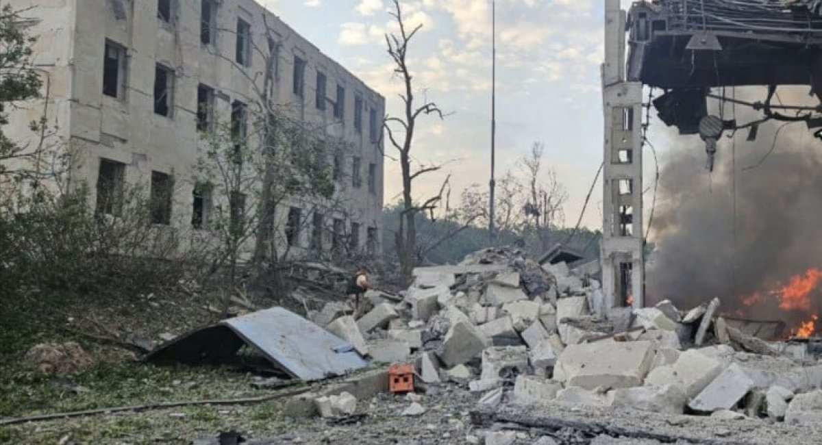 Destroyed russian depot / Photo credit: Crimean Wind Telegram channel