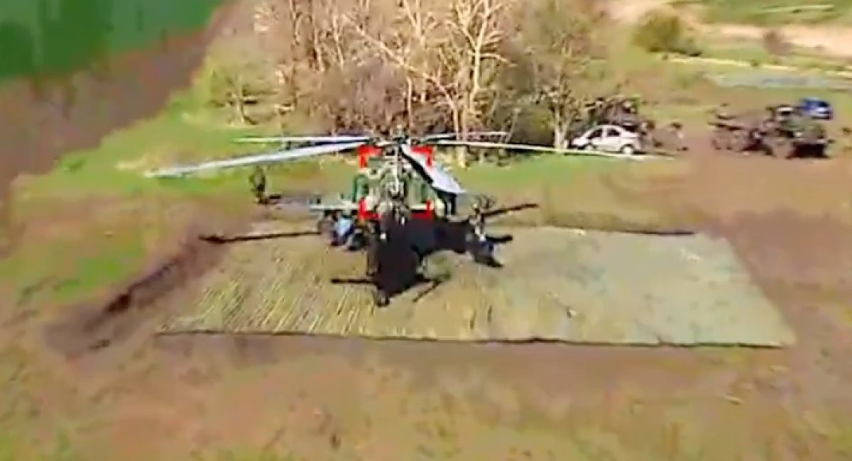 russian Mi-17 helicopter / screenshot from video 