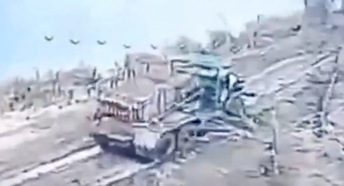 russian BM-21 Grad system / screenshot from video 