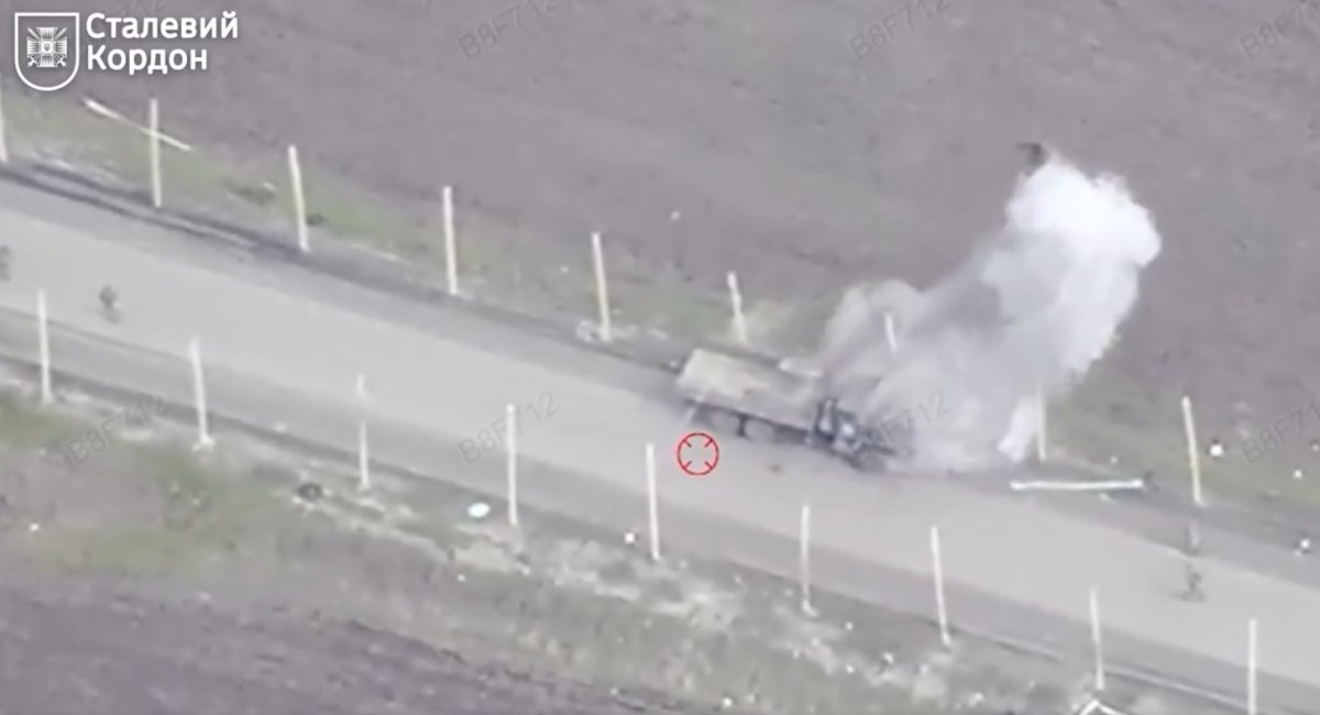 russian anti-drone corridor in Kursk region / screenshot from video 