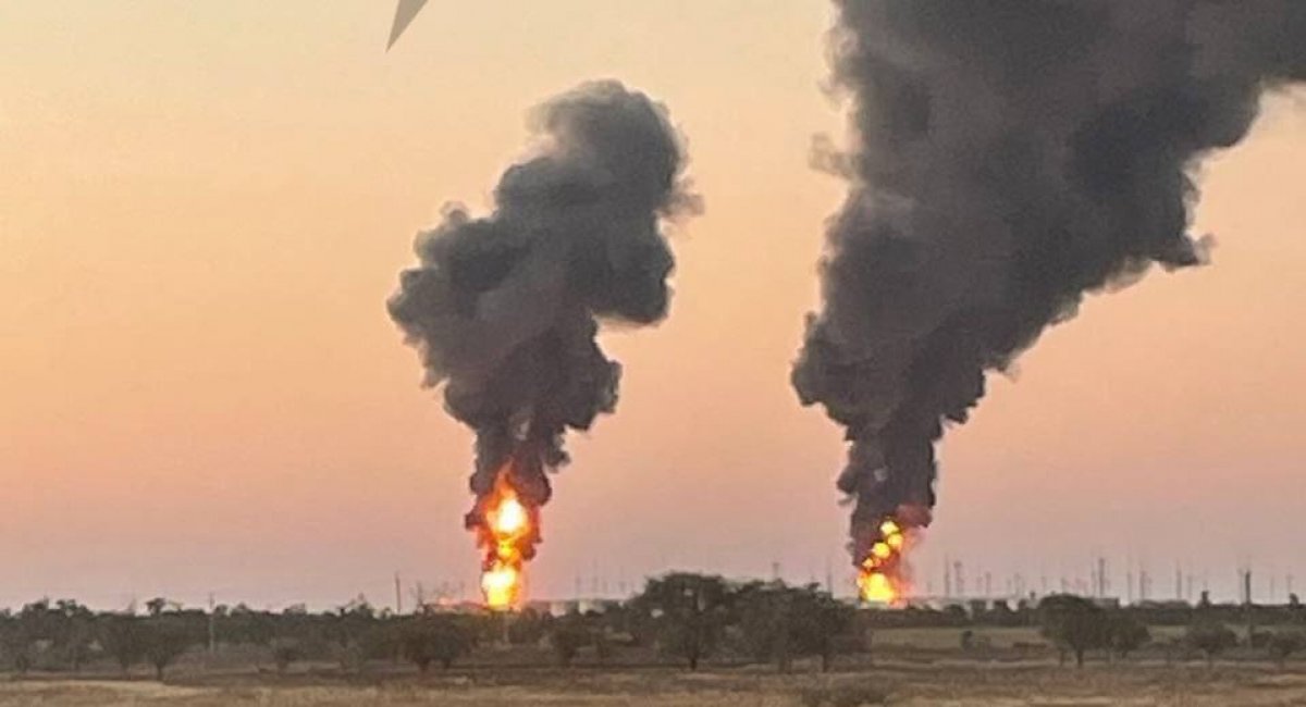 An oil depot in Rostov Region was attacked by Ukrainian drones / Photo from russian sources