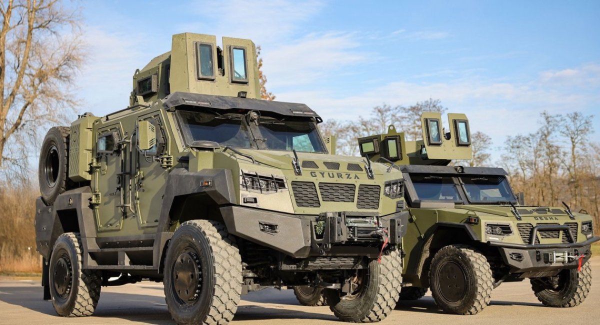 GYURZA-03 and DESNA armored vehicles / Photo credit: UkrArmoTech