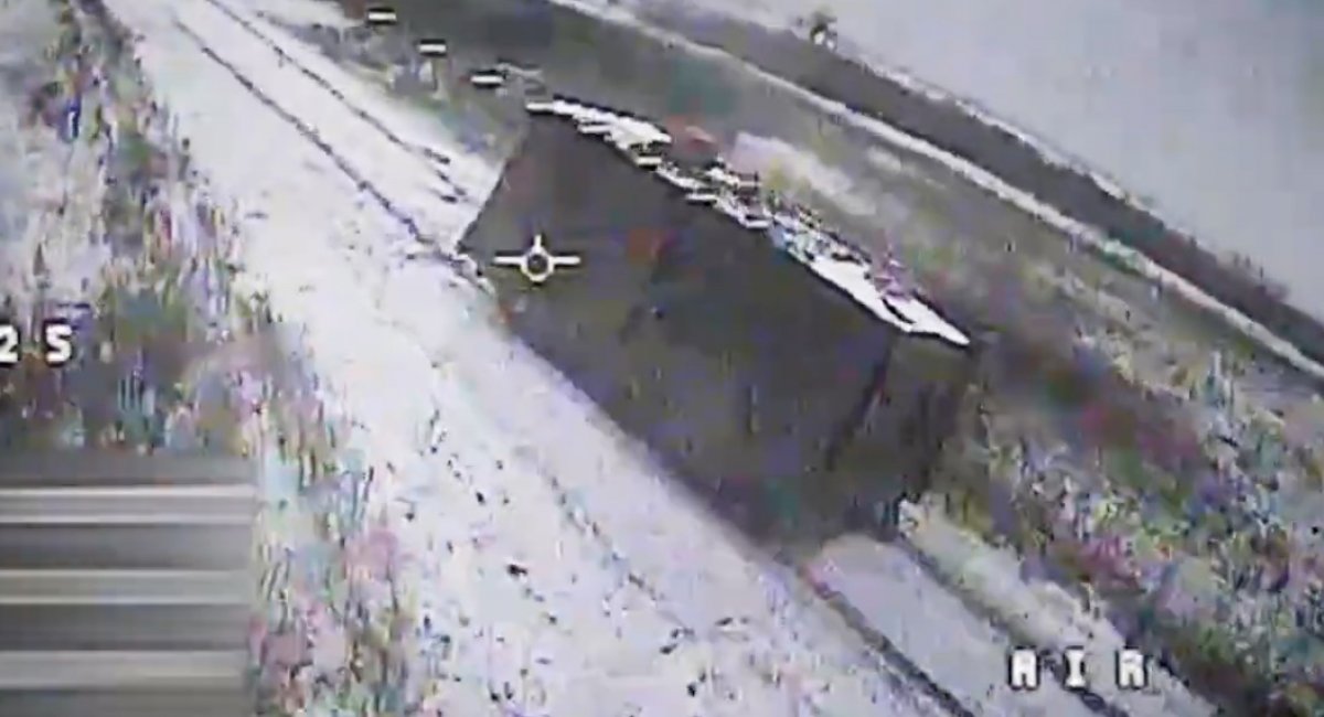 The Perun Unmanned Systems Battalion helped stop a heavy mechanized attack / screenshot from video 