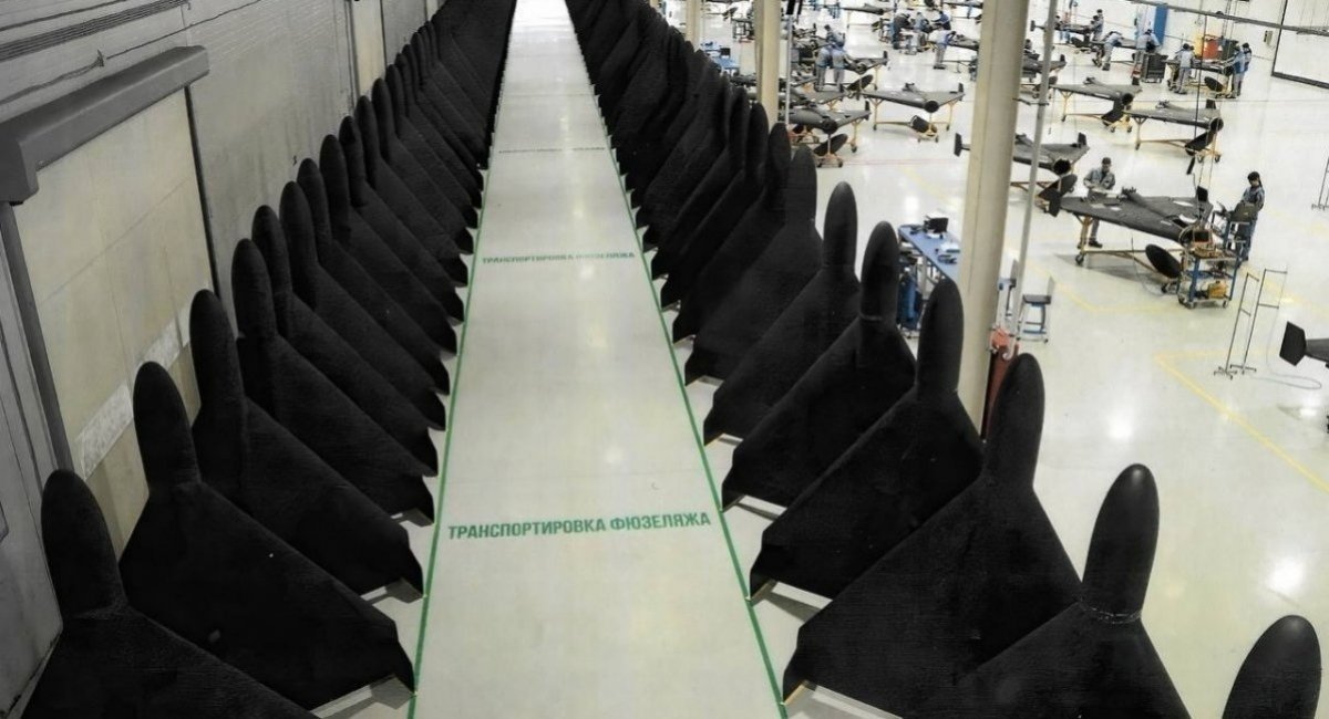 Shahed-136 drones at the factory in Alabuga / Photo credit: russian media