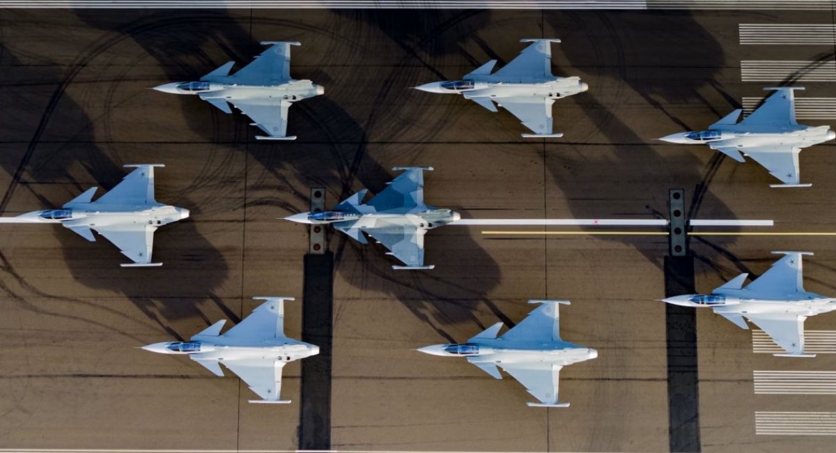 Swedish Gripen E fighter / Photo credit: Saab