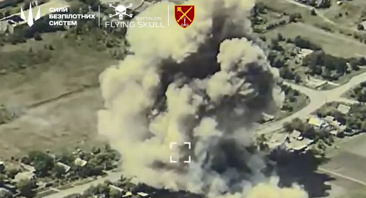 Direct Hit: Ukrainian MiG-29 Destroys russian Ammo Depot with AASM Hammer Bomb