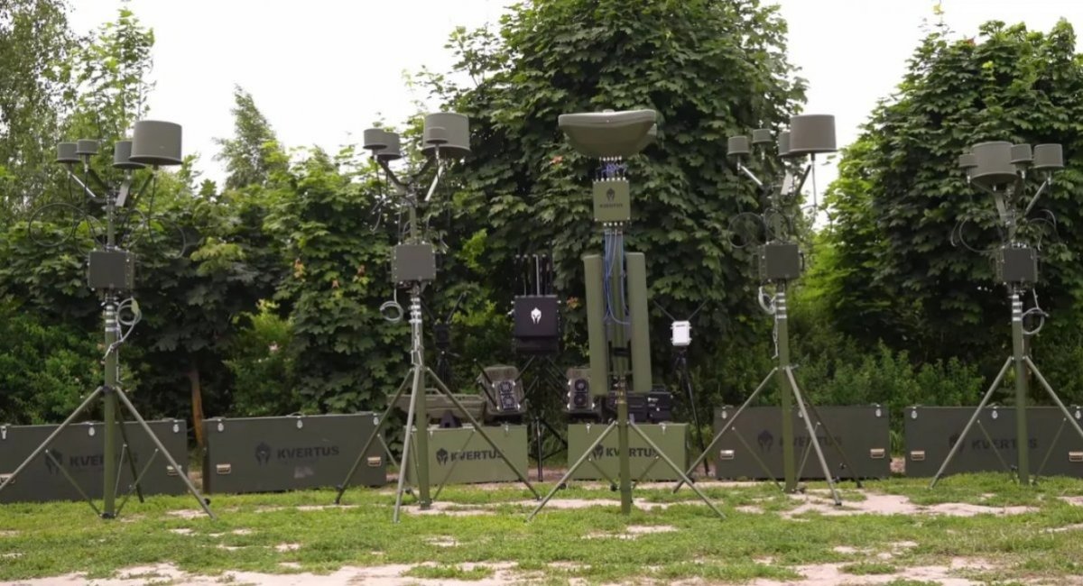 The Atlas system made of four Mirage and one Azimuth stations that was handed to the NGU artillery unit / Photo credit: Kvertus