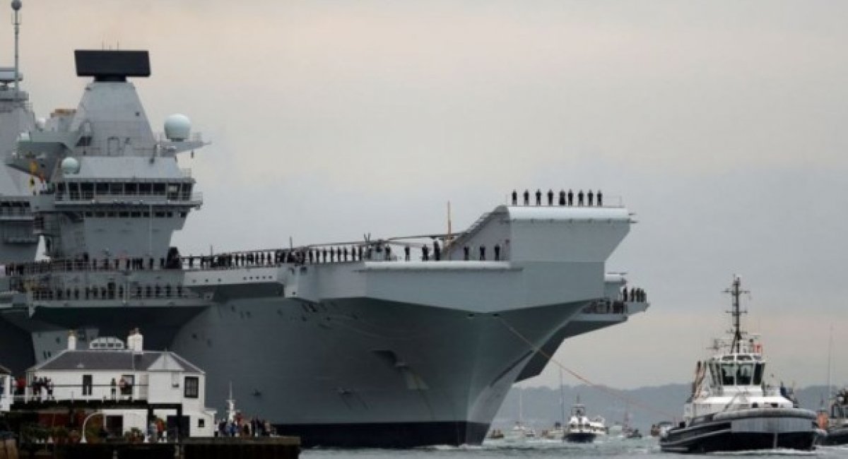 Royal Navy aircraft carrier, HMS Queen Elizabeth, File photo: Reuters