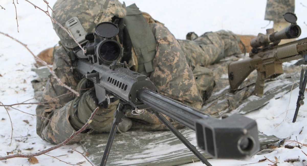 A sniper holding Barrett M82 / Open source illustrative photo