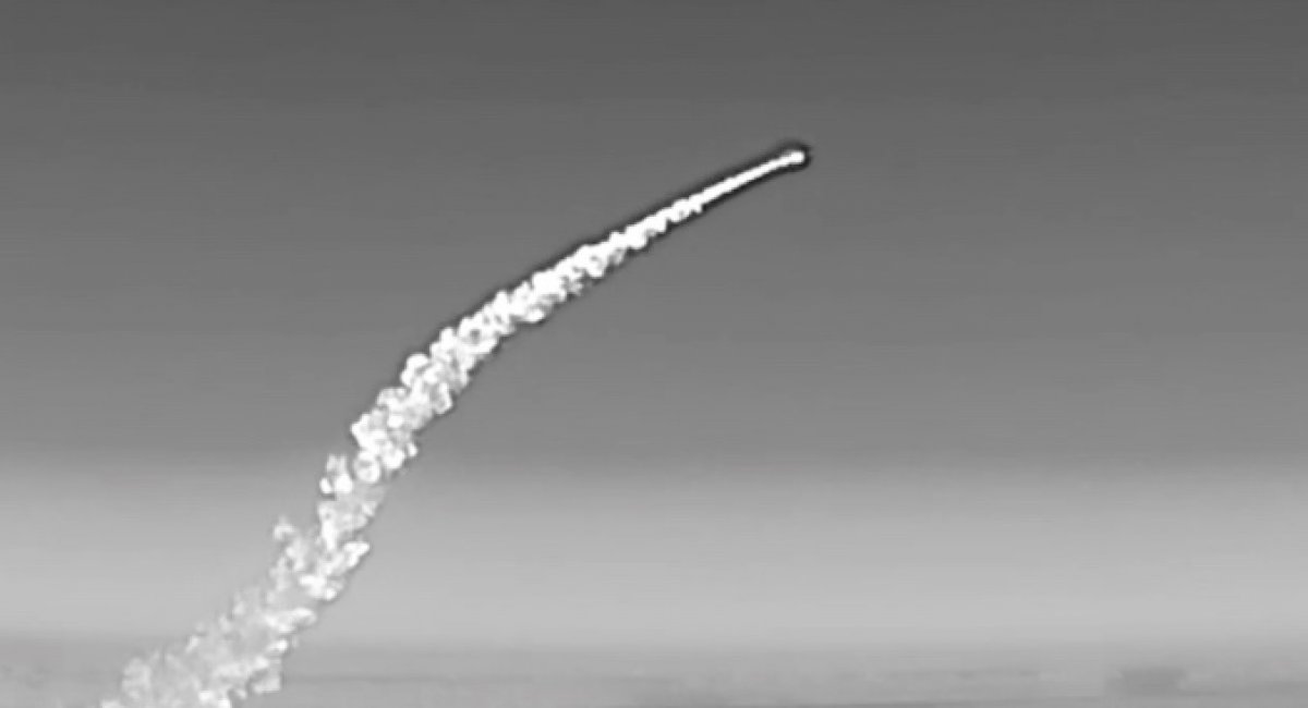 Ukrainian FP-5 Flamingo long-range​ missile / screenshot from video 