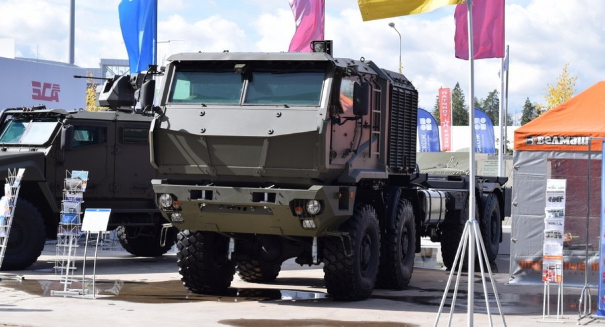 A russian KamAZ truck with armored cabin / Open-source photo