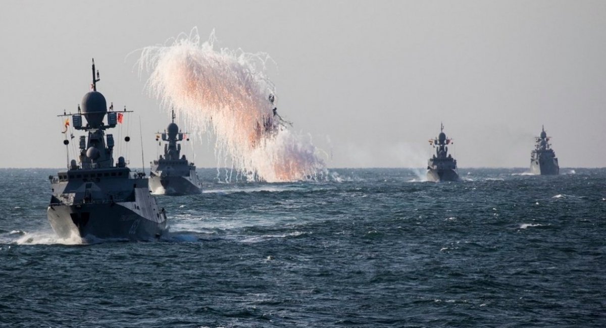 Ships of the Caspian Fleet of the russian Navy / Illustrative photo