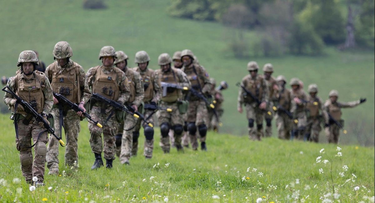 Ukrainian troops participate in Operation Interflex training program / Photo credit: Sgt Jimmy Wise © Crown copyright 2023