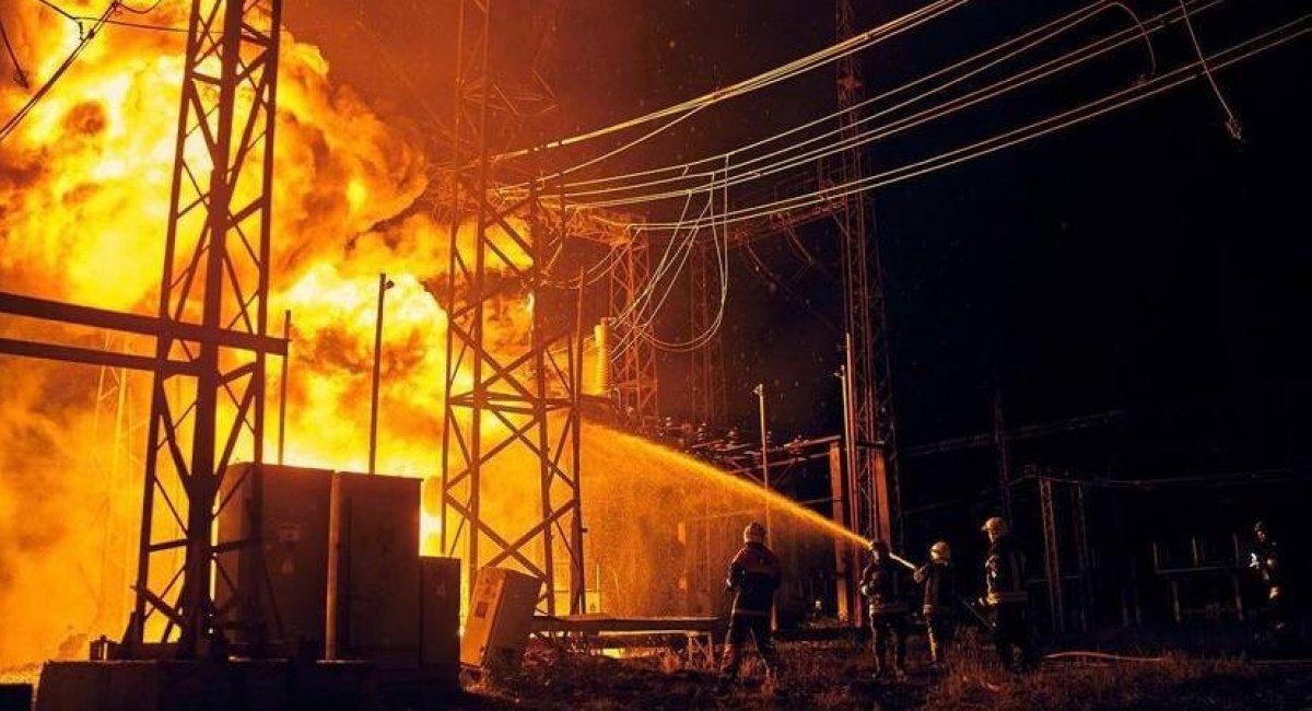 russian shelling of Ukrainian energy sites — a war crime and act of genocide / Open-source illustrative photo