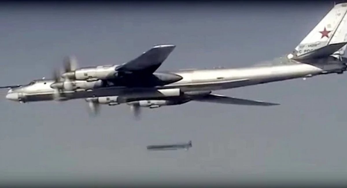 According to preliminary data, the russians launched missiles from Tu-95 aircraft in the Caspian Sea area