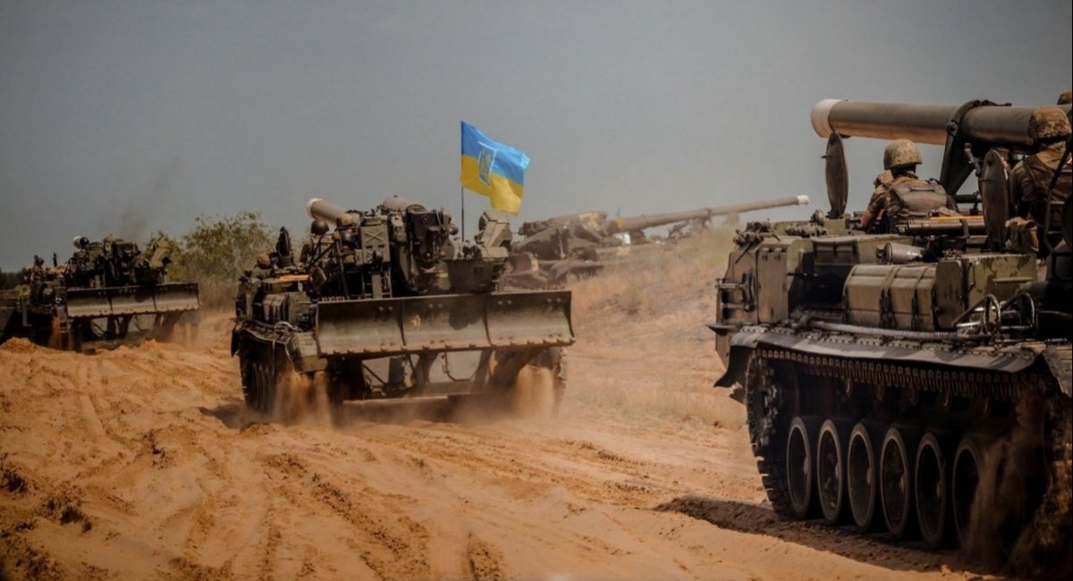 2S7 Pion SPGs of the Ukrainian Army on the move / Photo credit: General Staff of the Armed Forces of Ukraine