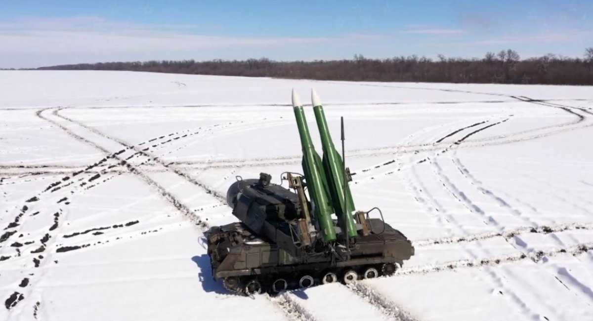 The Buk SAM system that "intercepted" the GLSDB / screenshot from video 