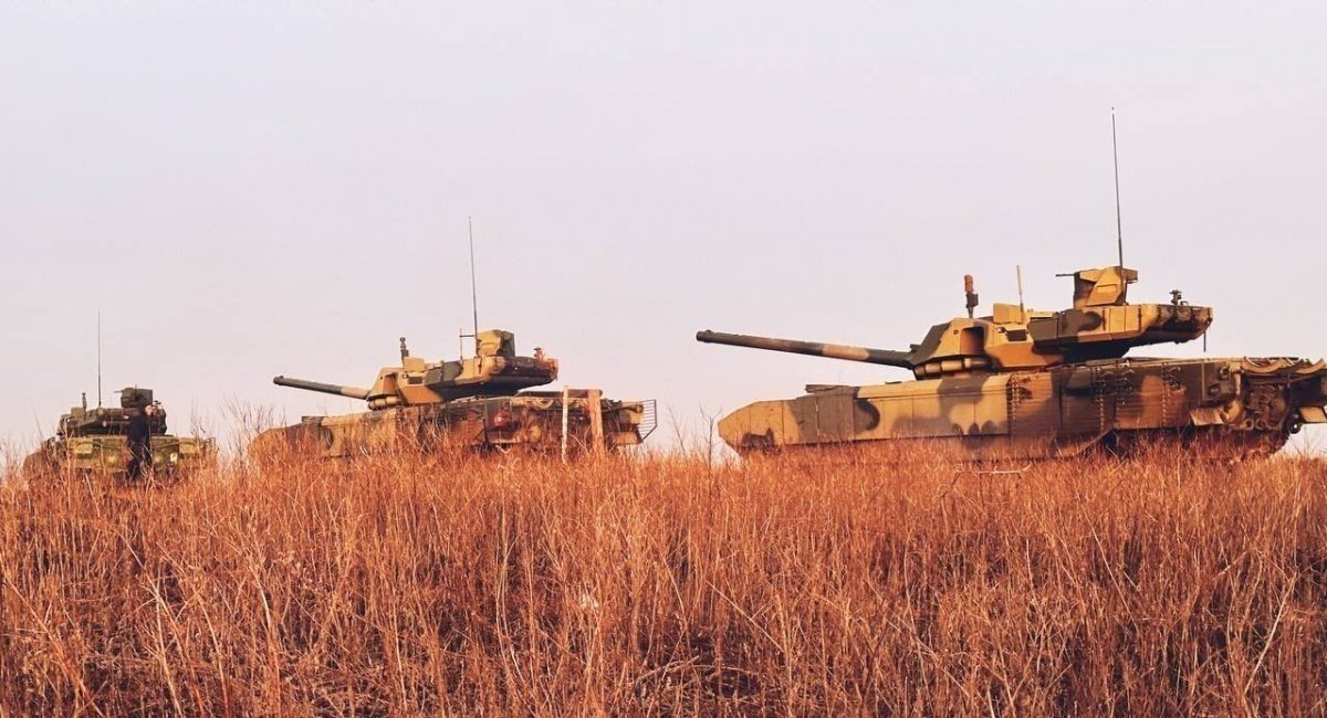 russian T-14 Armata tanks, December 2022 / Open-source illustrative photo