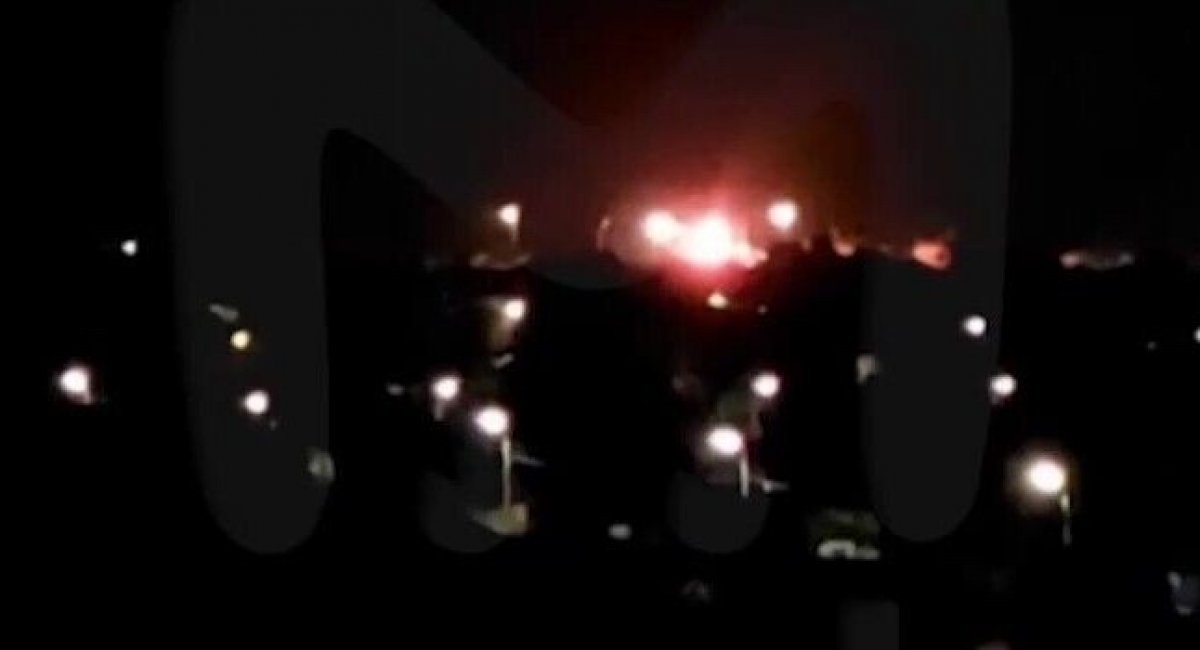 The Ministry of Emergency Situations reported that the oil depot caught fire as a result of an attack by the Armed Forces of Ukraine / screenshot from video 