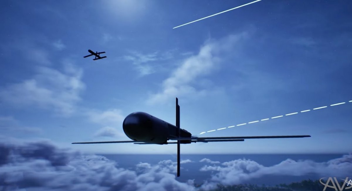 MAYHEM 10 drones, artistic rendering / screenshot from AeroVironment video