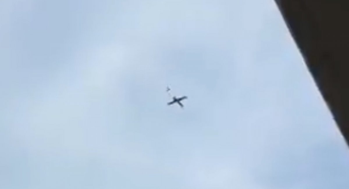 A drone near Sochi Airport / screenshot from video 